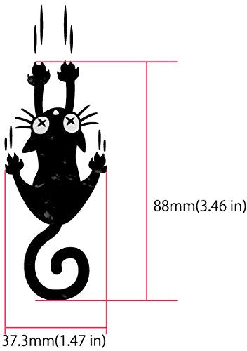?????(Jockomo) Inlay Cat Guitar and Bass Musical Instruments Sticker/Decal (B-300RC-WT)